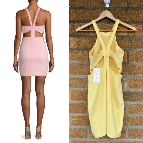 LIKELY Arcadia Bodycon Dress size 0 Yellow - Picture 2 of 9